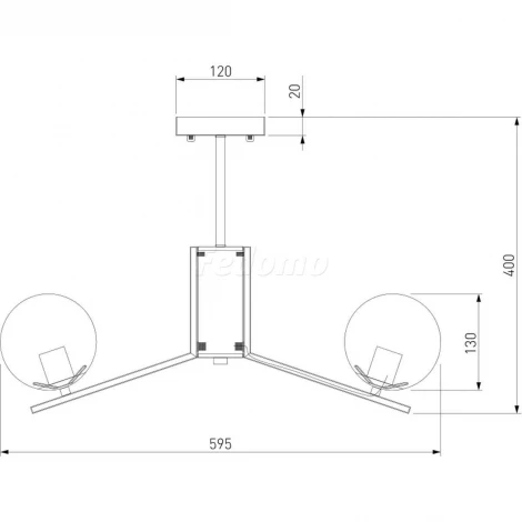 Потолочная люстра Eurosvet Lucas 70092/5 белый
