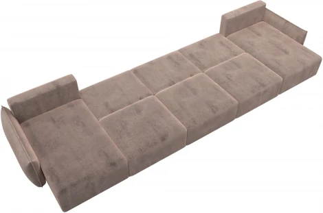 Диван п-образный Лига-051 НПБ МегаЛонг Лига Диванов (Велюр) арт.128678