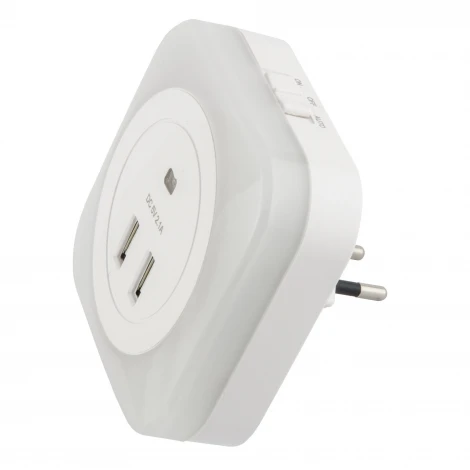 Ночник Uniel DTL-321 White/Sensor/2USB