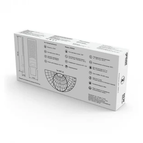 Уличный консольный светильник Gauss Avenue 629536350 (LED, 220V, IP65)