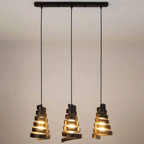 Подвесной светильник Eurosvet Storm 50058/3 черный (220V, на проводе)