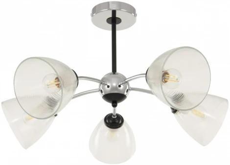 Потолочная люстра на штанге Arte Milano Napoli-329007 329007/5 CR.BK (220V)