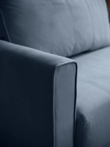 РИМИНИ Диван прямой синий D1 furniture арт.AAA4046011