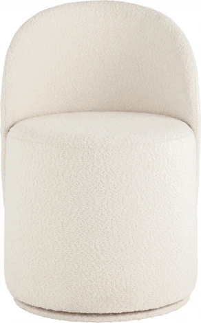 Пуф Loreen вращающийся букле белый Stool Group (арт.УТ000039104)