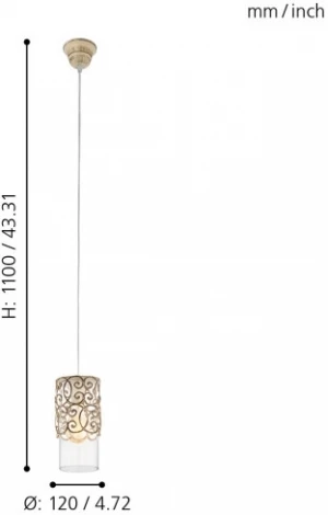 Подвесной светильник Eglo Cardigan 49201 (220V, на проводе, круглые)