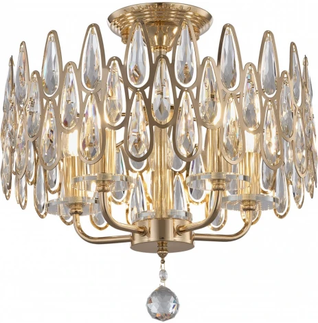 Потолочная люстра хрустальная на штанге Arte Milano Sorrento-2009 372009/5/80/400 GD (220V)