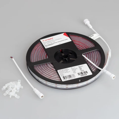 Светодиодная лента герметичная COB-PS-X840-12mm 24V RGB (16 W/m, IP67, CSP, 5m) (Arlight, -) 039966