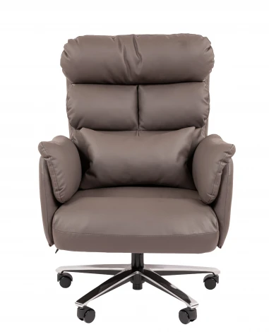 Офисное кресло Chairman 433 Россия экокожа коричневая 7215652