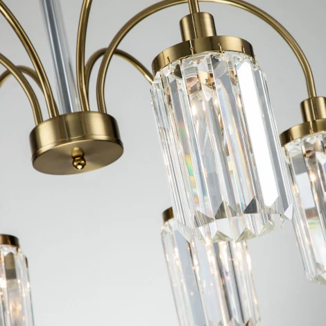 Подвесная люстра Favourite Duke 2969-6P (220V, хрусталь, на цепи)