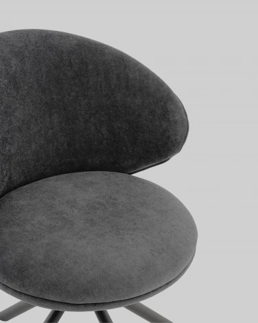 Стул Труфальд велюр темно-серый Stool Group арт.УТ000041567