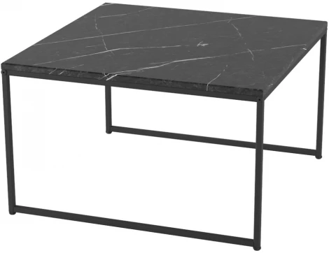 Стол журнальный Овер черный мрамор/черный от фабрики Mebelik
