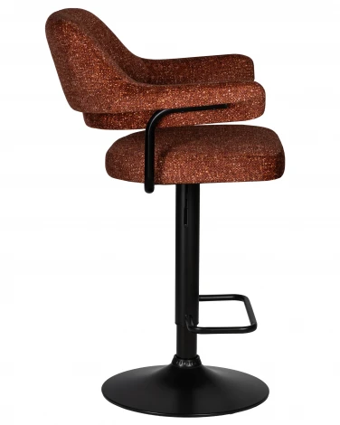 Набор 2 шт стул барный DOBRIN CHARLY BLACK (терракотовый твид (LEO56))