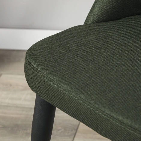 Стул R-Home Lars тёмно-зелёный/черный