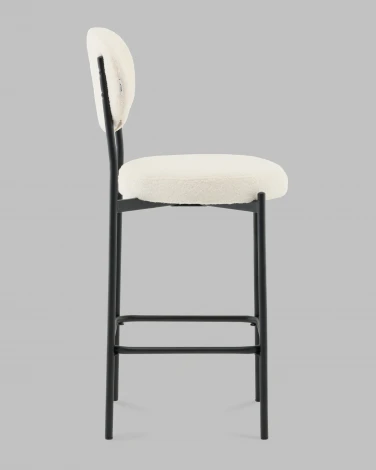 Стул полубарный Бриф DD букле молочный Stool Group арт.УТ000041504