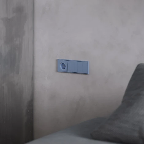 Клавиши для выключателя/переключателя двухклавишного (деним) Voltum S70 VLS000315