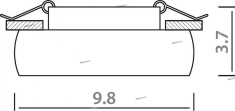Встраиваемый точечный светильник Divinare Romolla 1827/03 PL-1