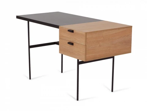 Стол рабочий Tanis ОГОГО 725559 (робиния брэнсон, черный)