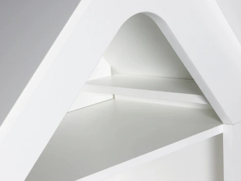 Стеллаж Campi ОГОГО (арт.724376), (ЛДСП/Белый,Ясень Коимбра)