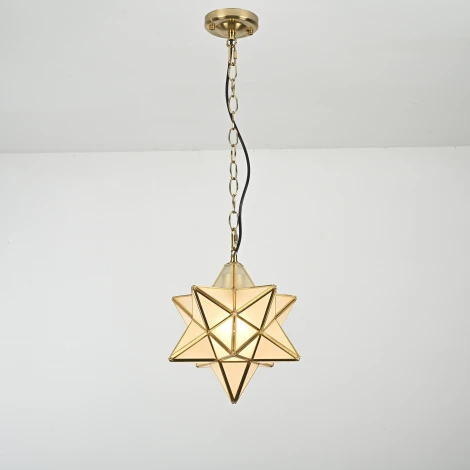 Подвесной светильник Star Frosted Glass Imperiumloft 40,1574 (73573-22) (220V, на цепи, звезды)