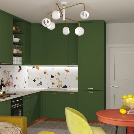 Потолочная люстра Eurosvet Luca 70055/6 белый