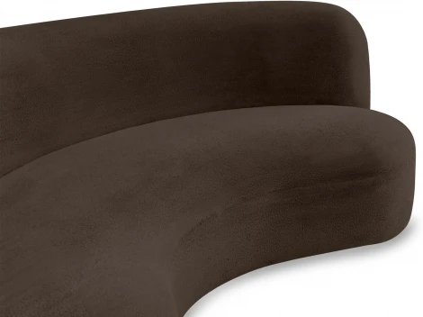 Диван Patti 2400 ОГОГО (арт.853235), (Мех/Черный)