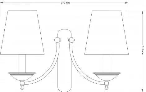 Бра Kutek San Marino Lampshade SAN-K-2(P/A)CR (220V, хрусталь CR)