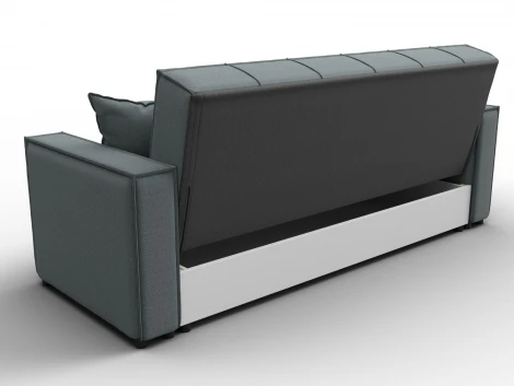 Диван-книжка Лига-067 (ДВП,Дерево/Пластик/Рогожка/Серый) Лига Диванов 129827