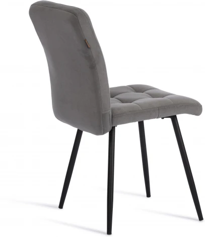Стул обеденный Medeo Tetchair (Флок/Серый,Черный) арт.24352