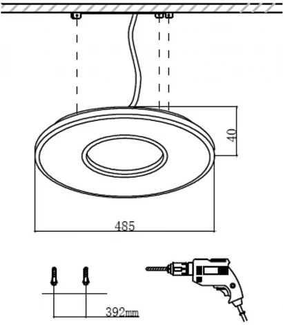 Потолочный светильник круглый Sonex Altair 7718/42L металл/акрил/белый LED 42Вт 3000-6500К D485 IP20 пульт ДУ (220V, круглые)
