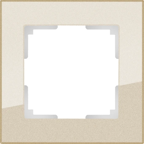 Рамка на 1 пост Favorit (шампань,стекло) Werkel W0011111 (a050793)