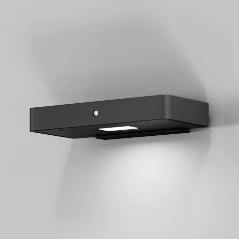 Настенный уличный светильник на солнечной батарее Maytoni Pir OSL456WL-L2GF3K (LED, датчик движения, IP54)