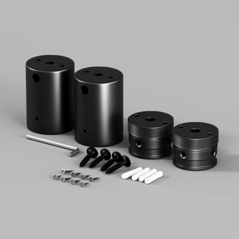 Набор для двухстороннего накладного монтажа Nemo черный Maytoni Круглый 360° 20320