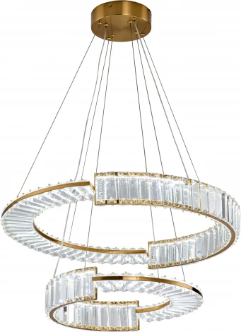 Подвесной светильник ярусный Zortes Moi ZRS.1201.02 (LED, 220V, хрусталь, пульт управления, на тросе, IP21)