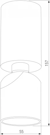 Спот потолочный накладной Elektrostandard Spot 25106/LED 8W 4000K белый/черный (220V, круглые)