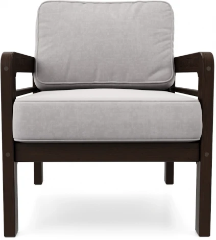 Кресло Arsko Бергер венге велюр серый