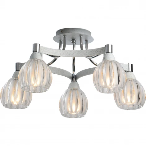 Потолочная люстра N-Light 418 418-05-73CWC chrome + white crack