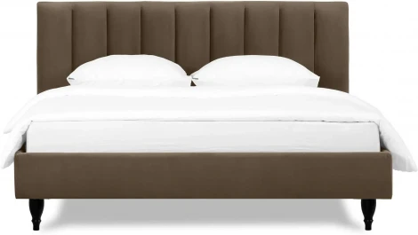 Кровать Queen II Sofia L 1600 ОГОГО (арт.577445), (Ткань/Коричневый)