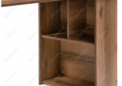 Письменный стол Notta Битти Лофт 116х60х75 дуб делано темный / черный матовый 489671