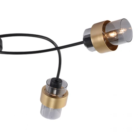 Потолочная люстра Escada Hurricane 1139/5P Black/Gold E14*40W