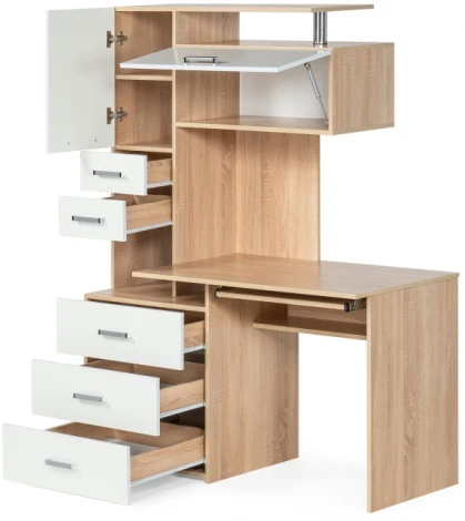 Стол компьютерный Woodville Джаз-17 правый дуб сонома 318951