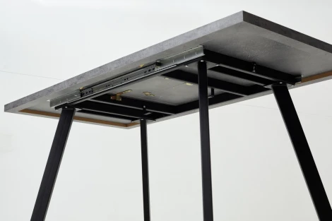 Стол BRICK M 120 Бетон Портленд/ Черный