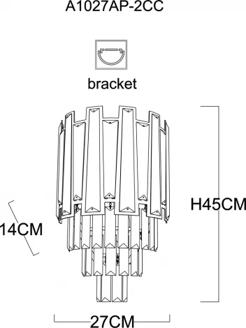 Настенный светильник Arte Lamp Ellie A1027AP-2CC