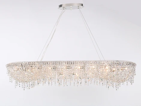 Подвесной светильник Newport 10900 10910+8/S (220V, хрусталь, на тросе)