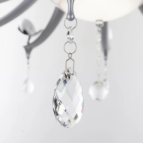 Потолочная люстра IDLamp Uccelli 385/8PF-LEDSilver