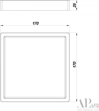 Точечный светильник накладной APL LED Ingrid 3322.LDF1604M/12W/4K (220V, IP40)
