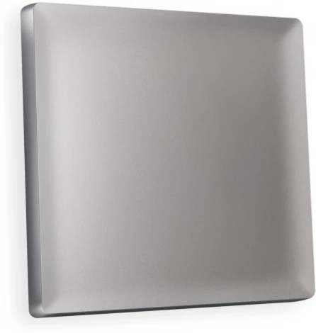 Лицевая панель Ambrella Volt ALFA (Сталь матовый) для 1-клавишных выключателей QUANT AP5010