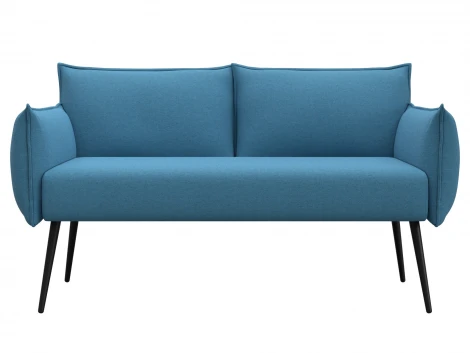 Диван прямой Лига-083 (Фанера/Металл/Рогожка/Голубой) Лига Диванов 131064