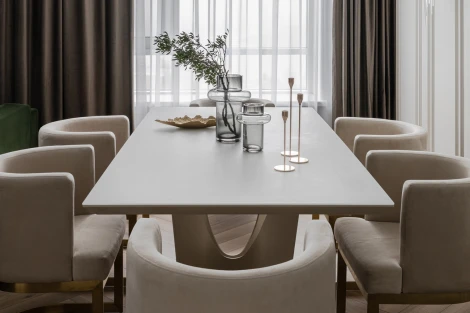 76AR-612GOLD-CR Стул велюр св.бежевый/матовое золото 58*59*78см Garda Decor