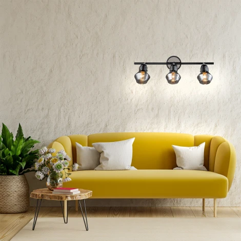 Спот Escada Carlo Escada Carlo 593/3 3x40Вт E14, металл, чёрный/хром