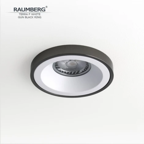 Встраиваемый светильник Raumberg Terra F TerraFWh\GBk White\Gun Black